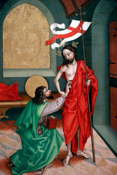 De Ongeloof van Sint Thomas door Martin Schongauer